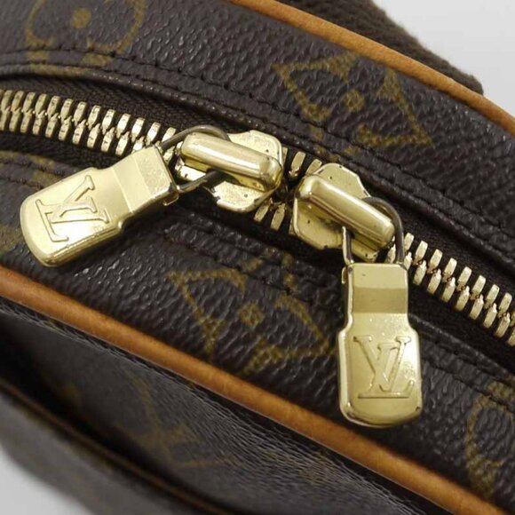 Authentic Louis Vuitton Monogram Gange Pochette Crossbody Bag Bum Shoulder Bag - Picture 14 of 16